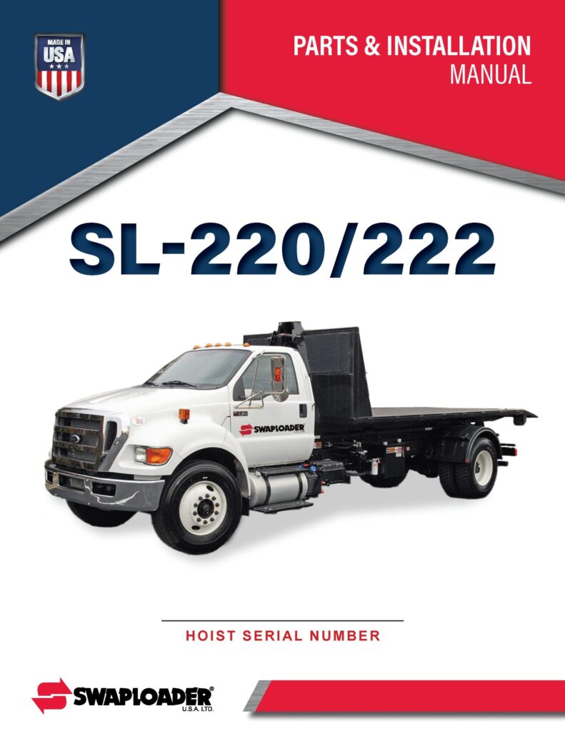 Thumbnail SL 220 PARTS AND INSTALLATION MANUAL Cover