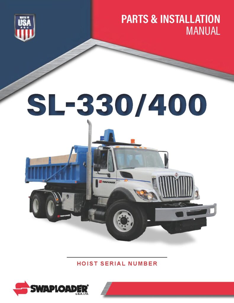 Thumbnail SL 330 400 PARTS AND INSTALLATION MANUAL