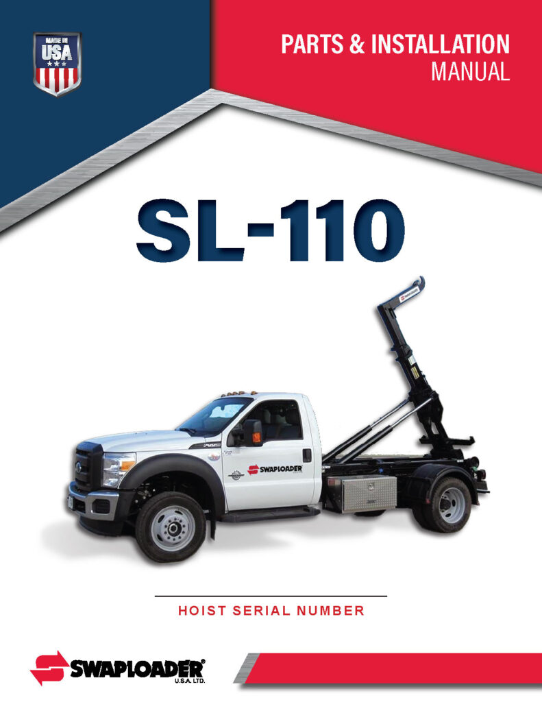 Thumbnail SL 110 PARTS AND INSTALLATION MANUAL