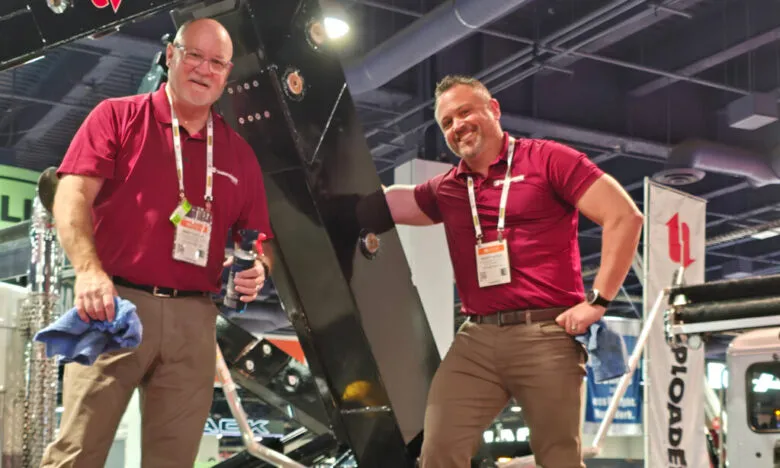 ConExpo Booth Bret Scott Cleaning